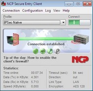 NCP Secure Entry Client for Win32/64 screenshot